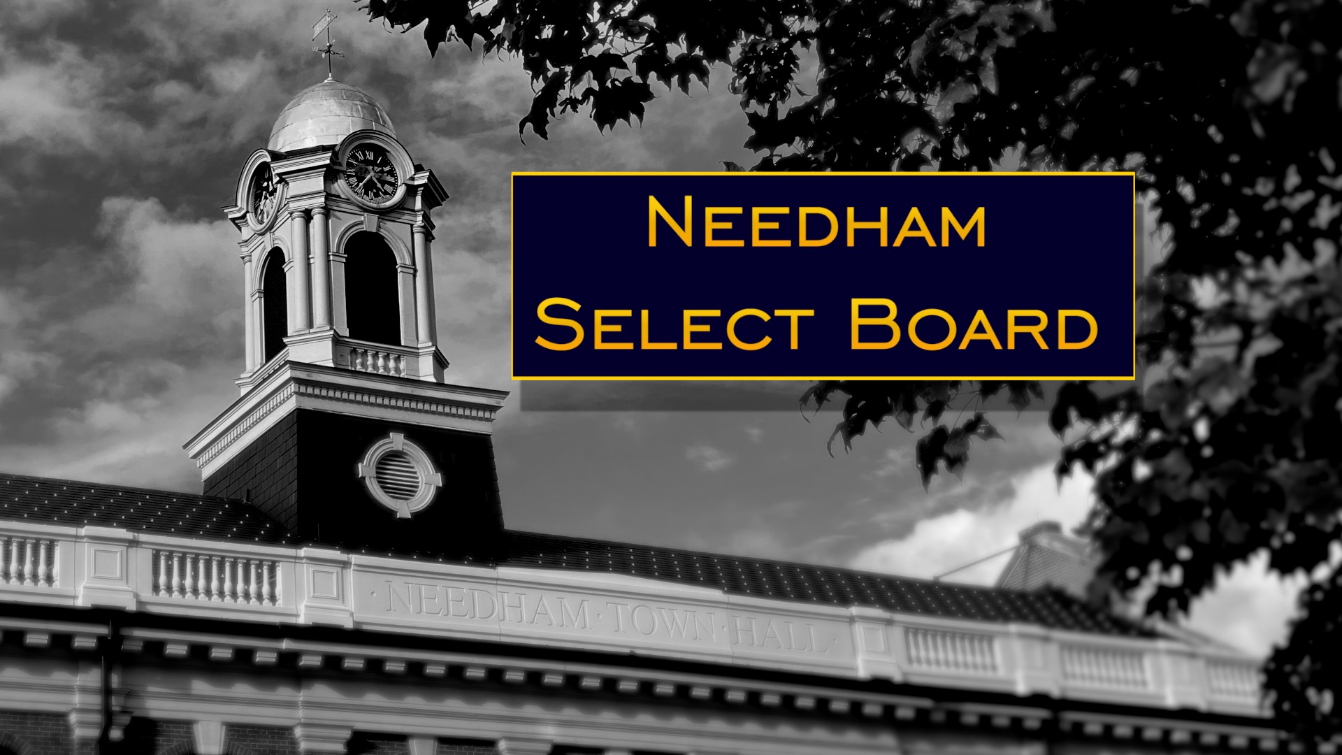 Needham Select Board, 1/10/23 The Needham Channel